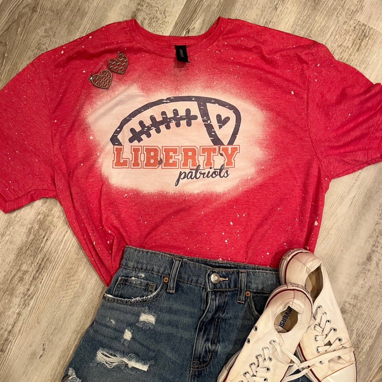 Distressed Liberty Football Shirt