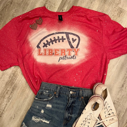 Liberty distressed football shirt