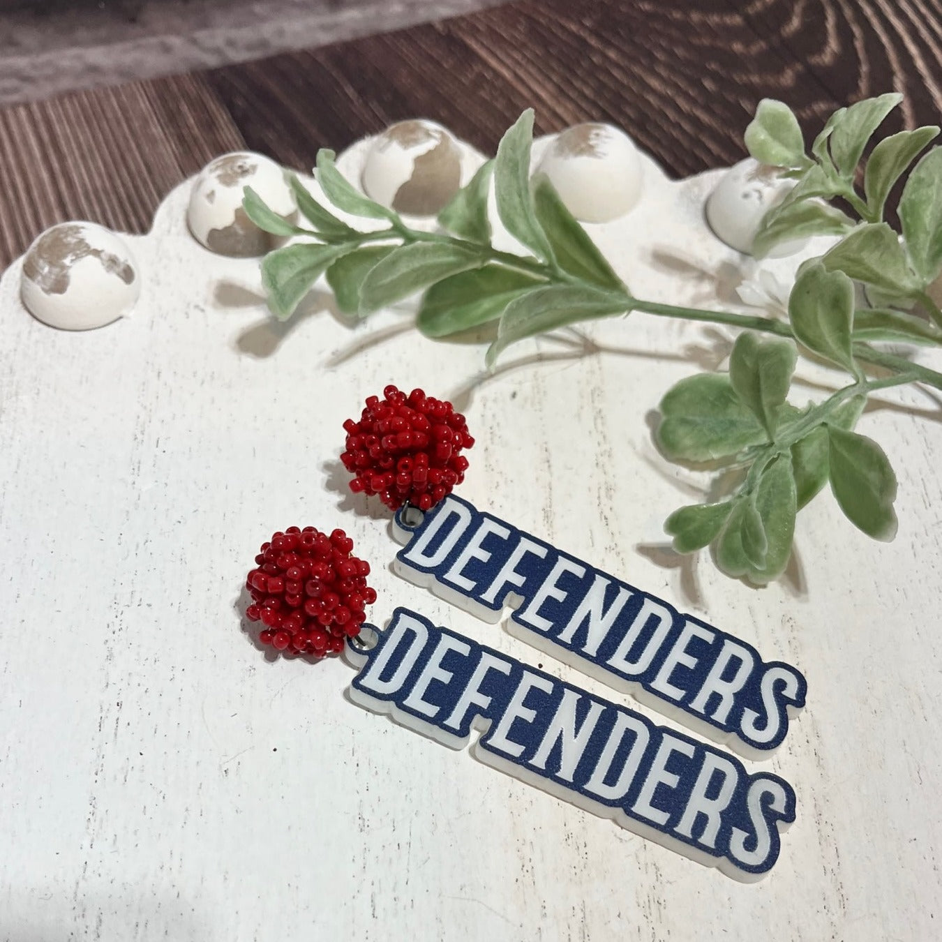 Beaded Defender Earrings