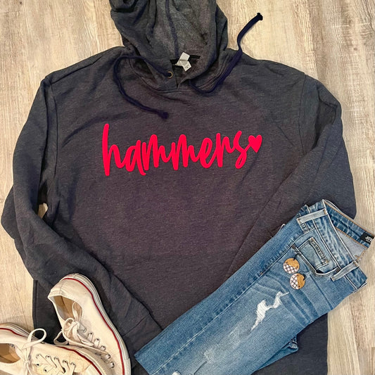 Hammers heart hoodie