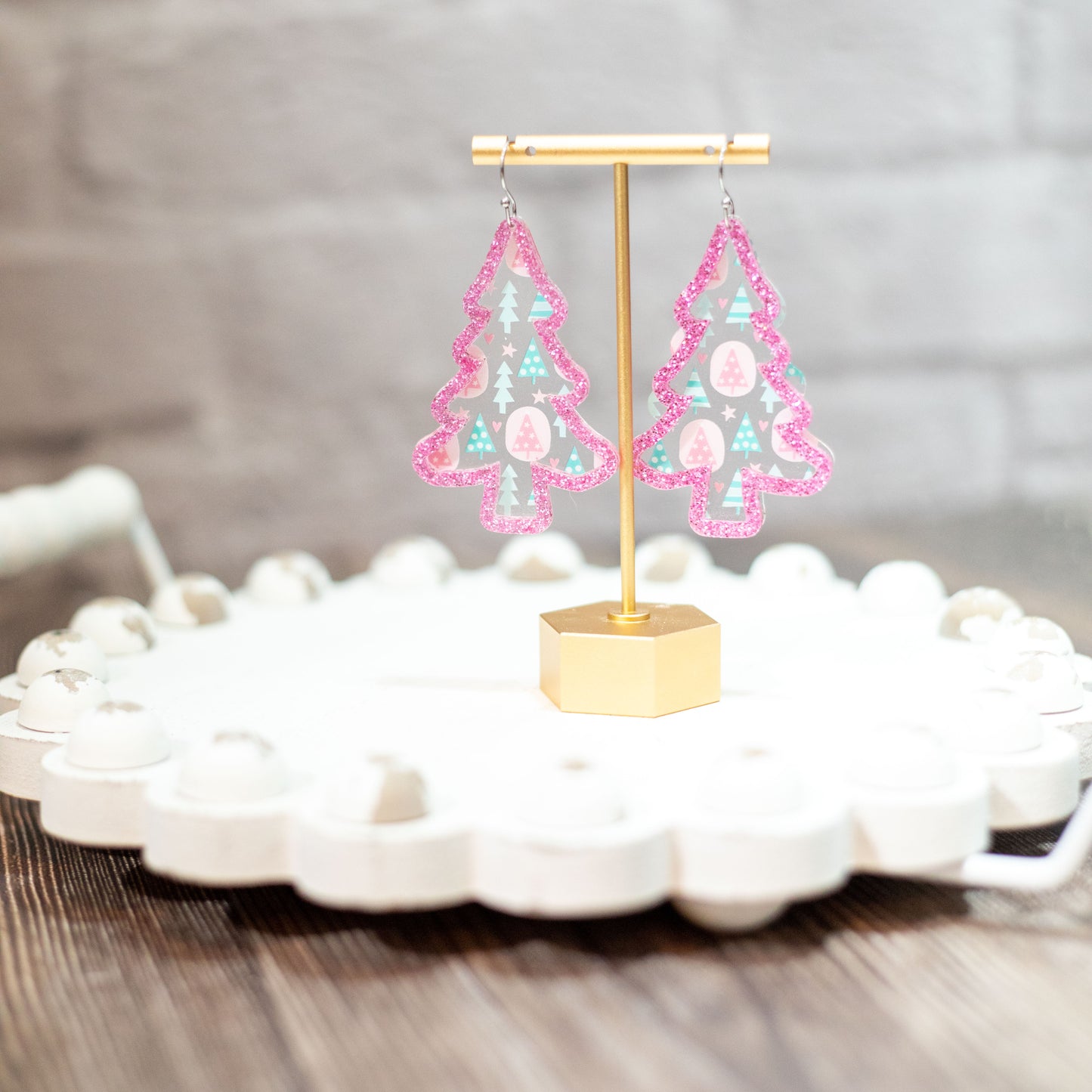 Pastel Christmas Earrings