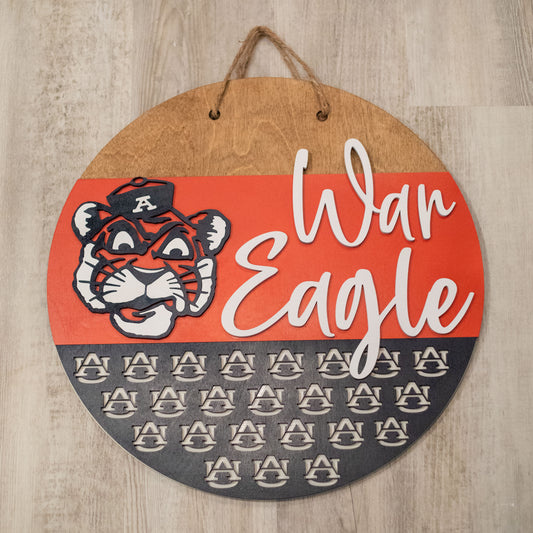 War Eagle Round Sign