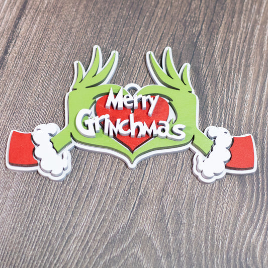 Personalized Grinch Ornament 2023