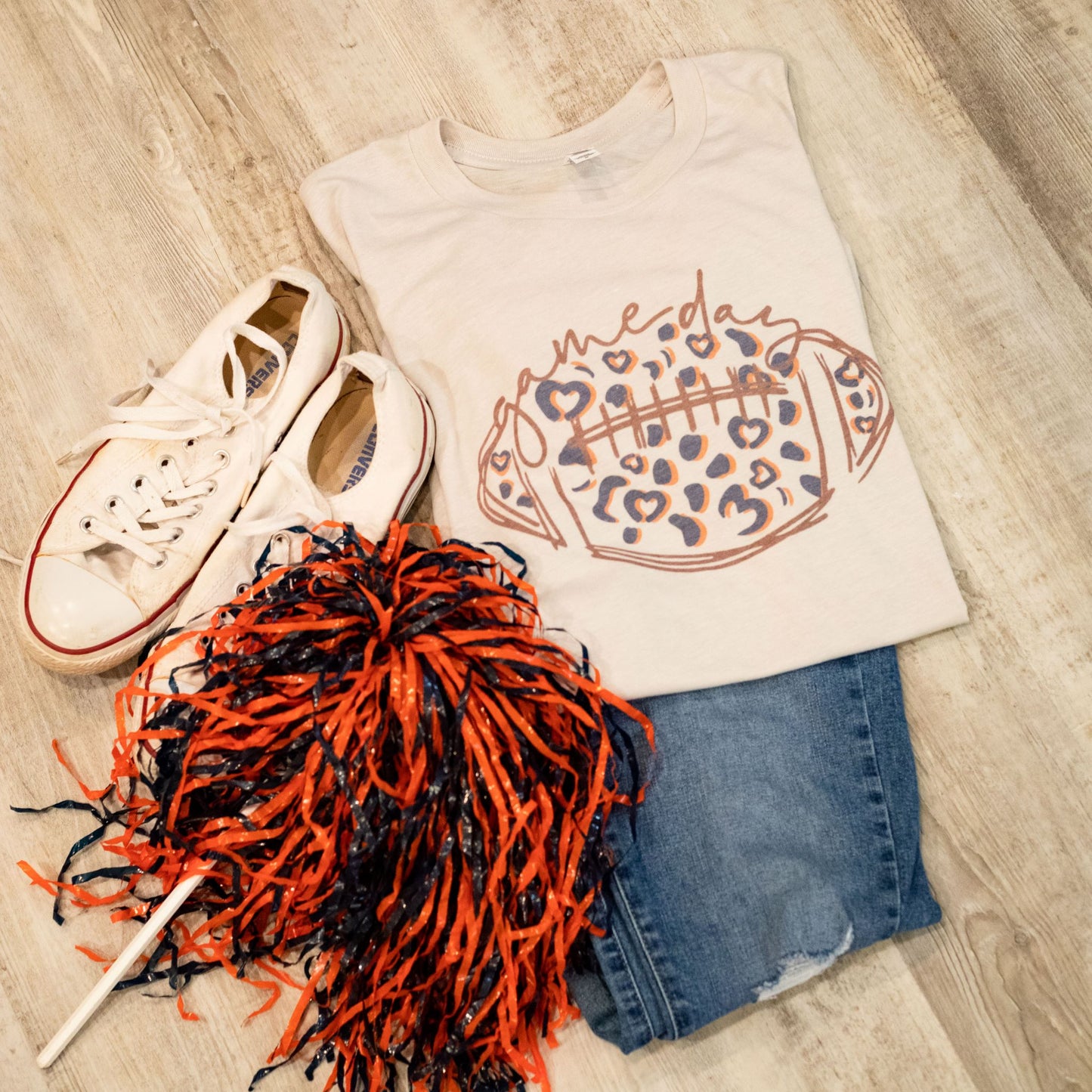 Auburn Leopard Gameday Football Shirt