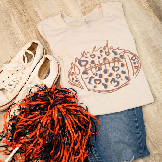 Auburn Leopard Gameday Football Shirt