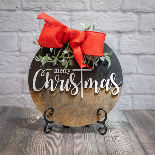 ChrisTmas Round Sign