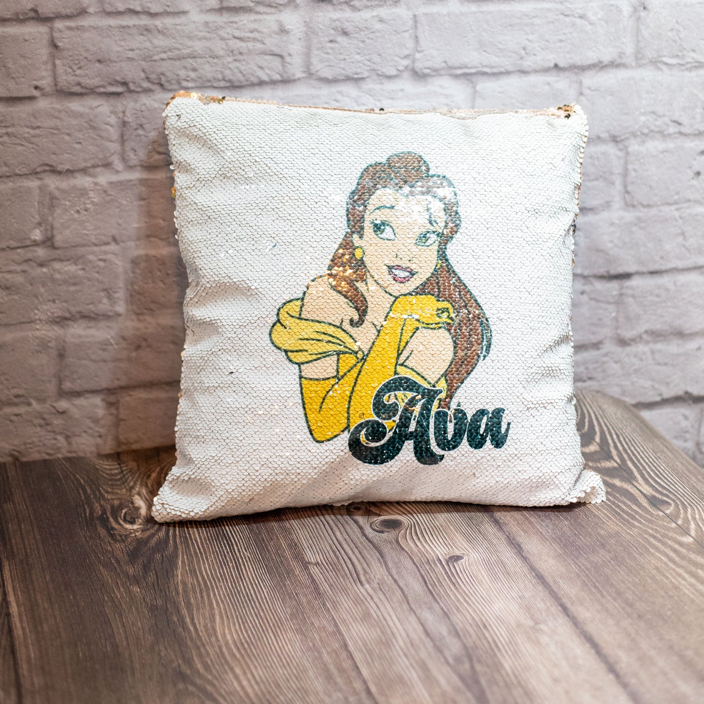 Personalized Sequins Pillow Cover