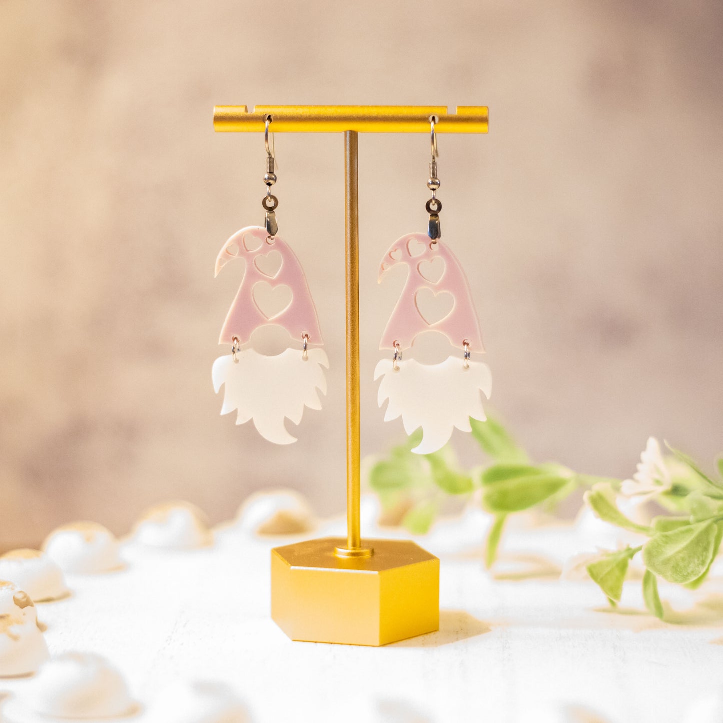 Valentine Gnome Earrings