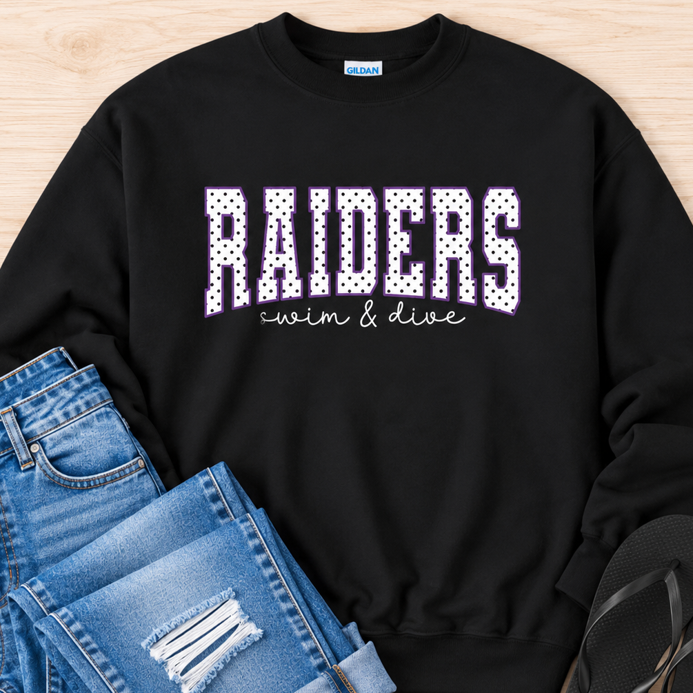 Raiders Swim & Dive Polka Dot