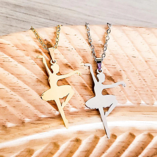 Ballerina Engraved Necklace
