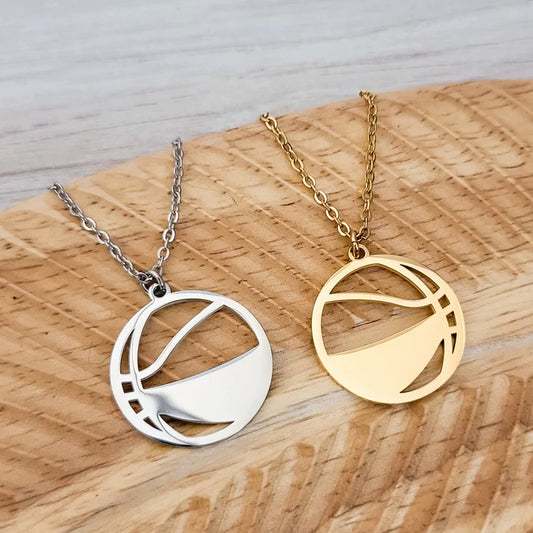 Basketball Engraved Necklace
