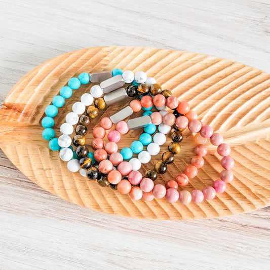 Beaded bracelet Engraved