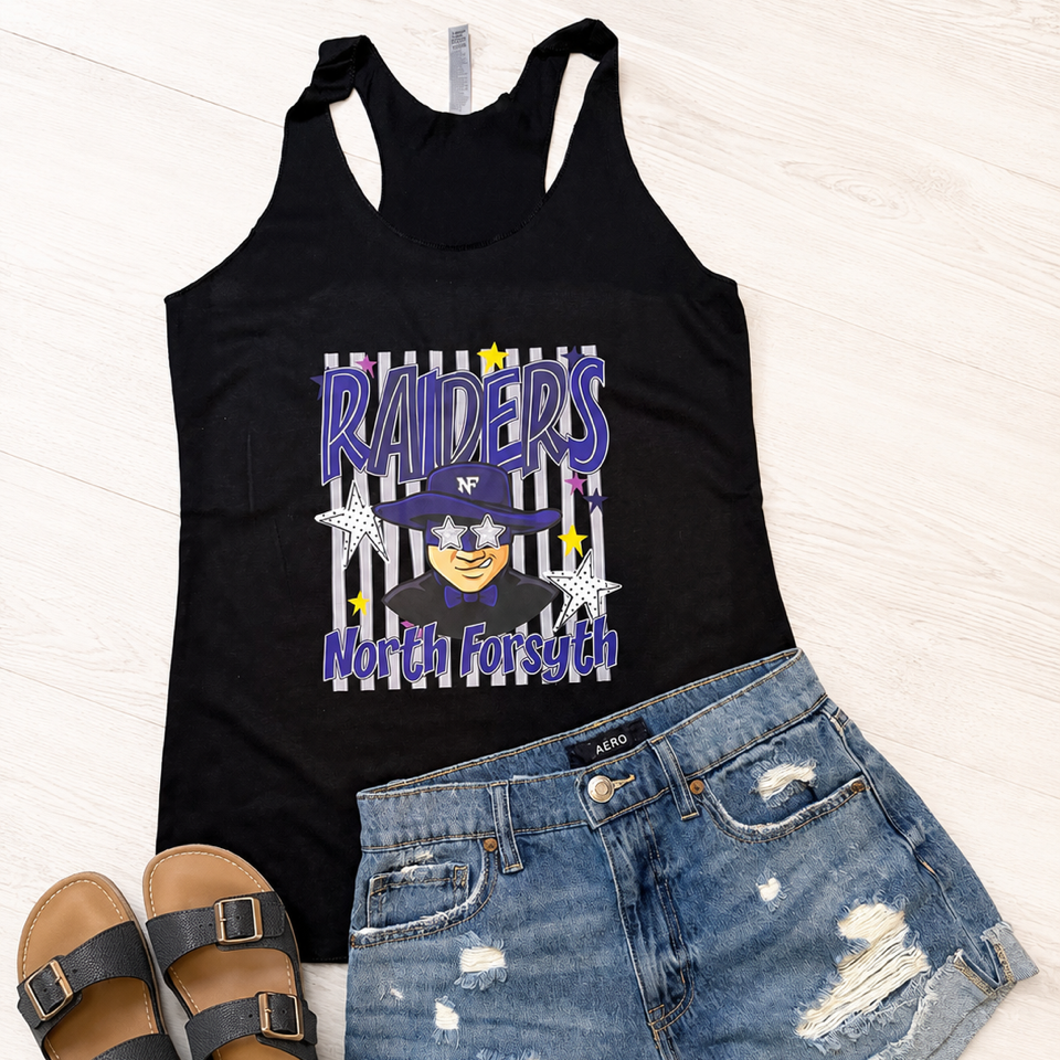 Raiders Mascot Striped Shirt