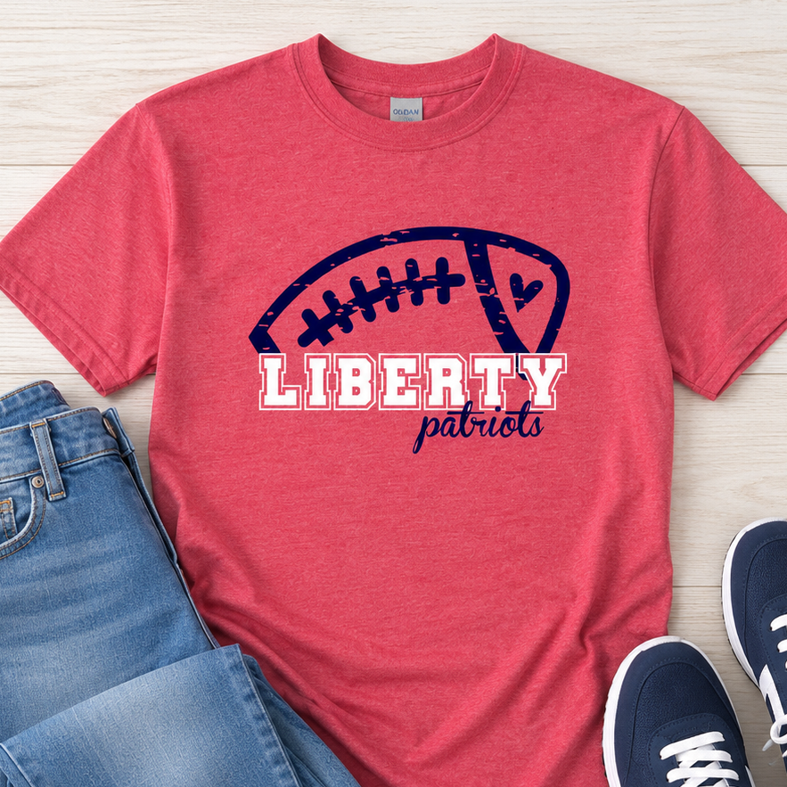 Liberty distressed football shirt
