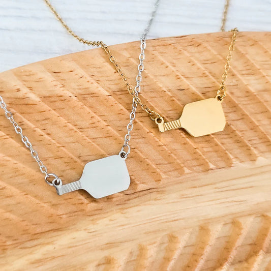 Pickleball Engraved Necklace