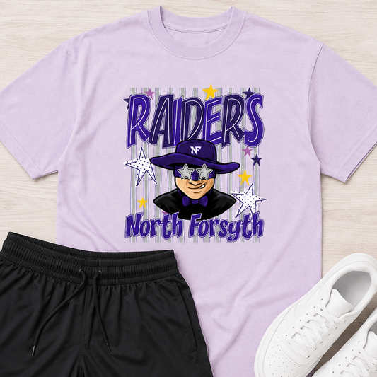 Raiders Mascot Striped Shirt