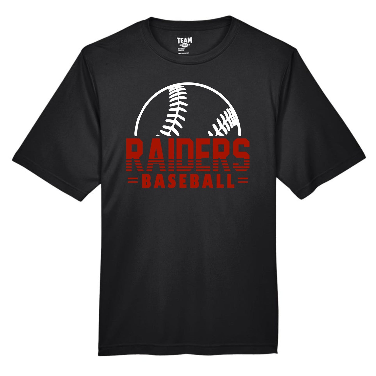 Raiders Baseball on Red (CM)