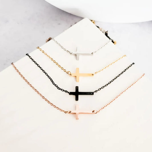 Cross Engraved Necklace