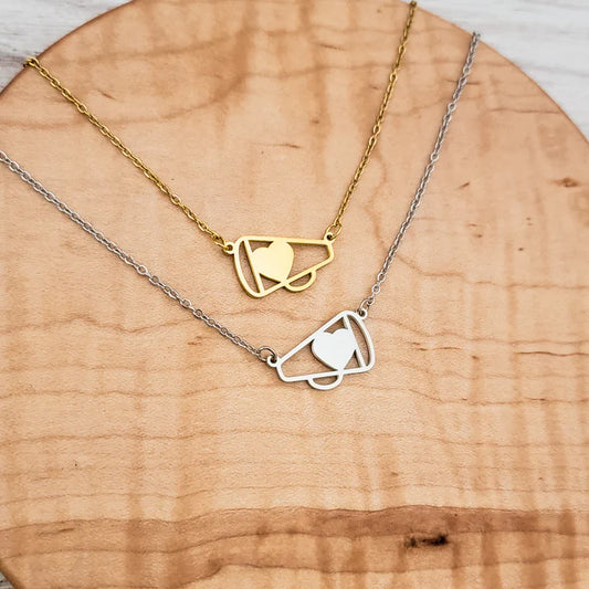 Petite Megaphone Necklace - Engraved
