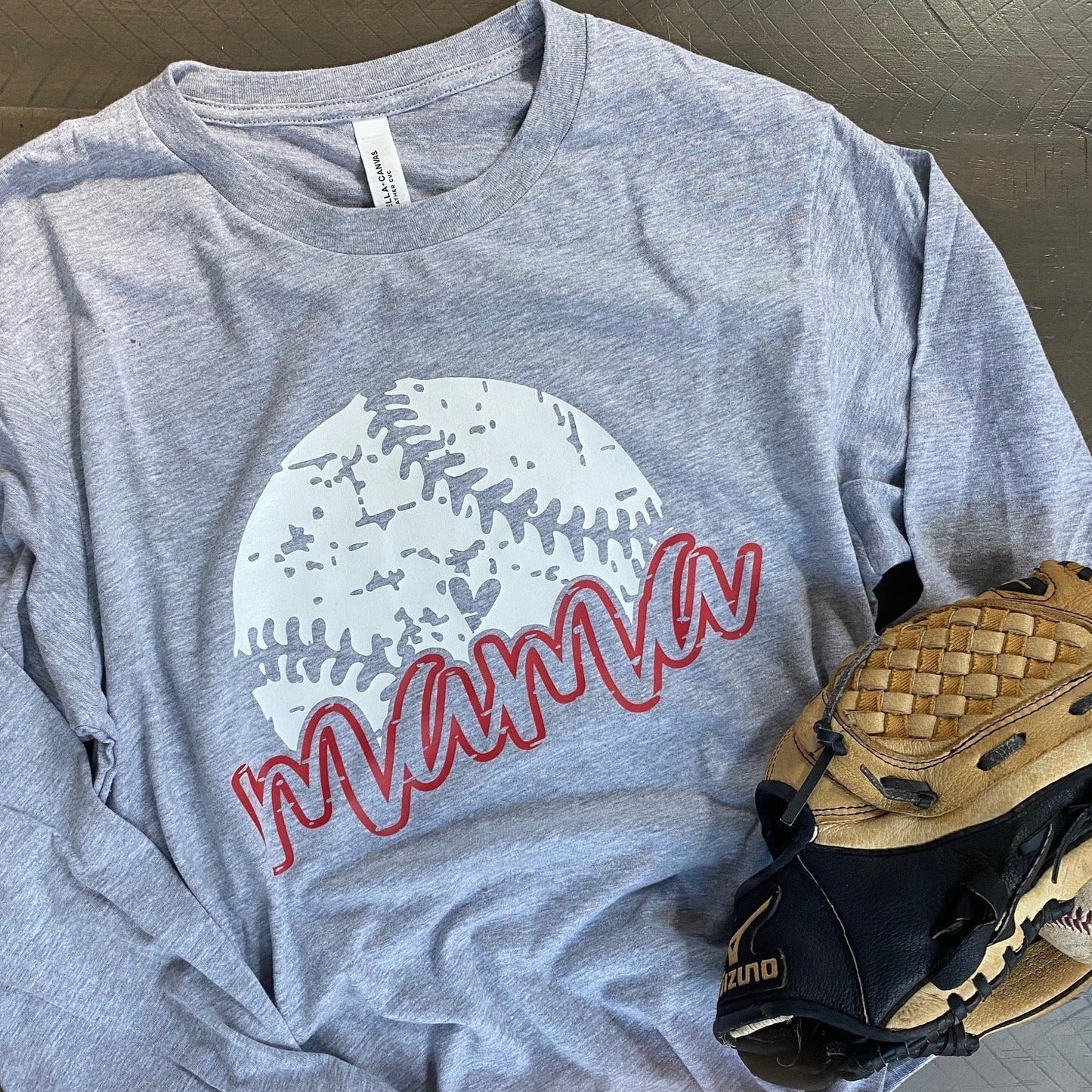 Distressed 'Mama' Sport Shirt