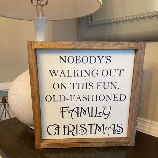 Fun old-fashioned family Christmas